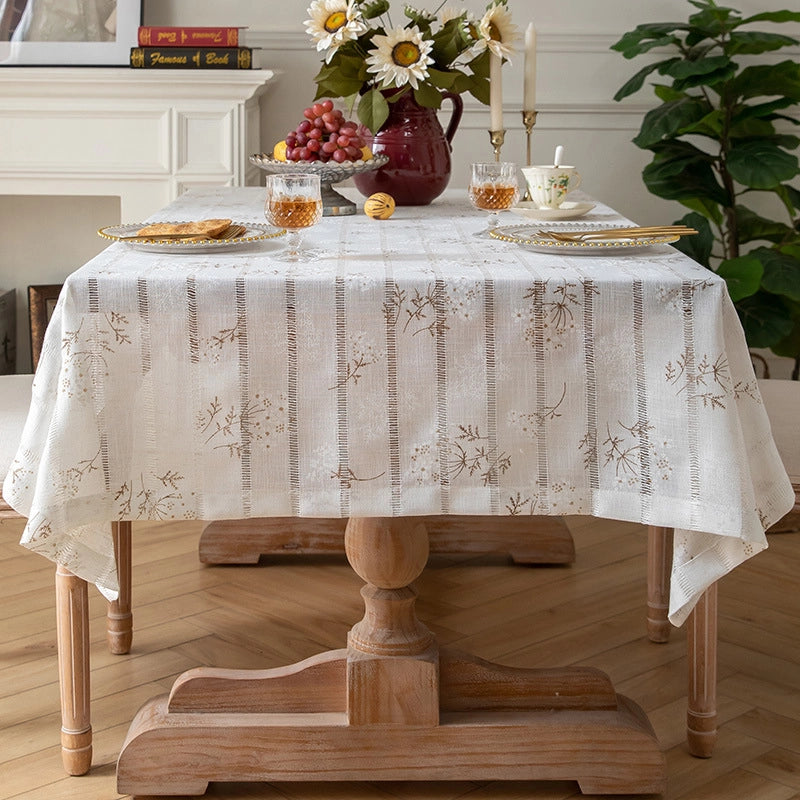Elegant  Plant Polyester Tablecloths
