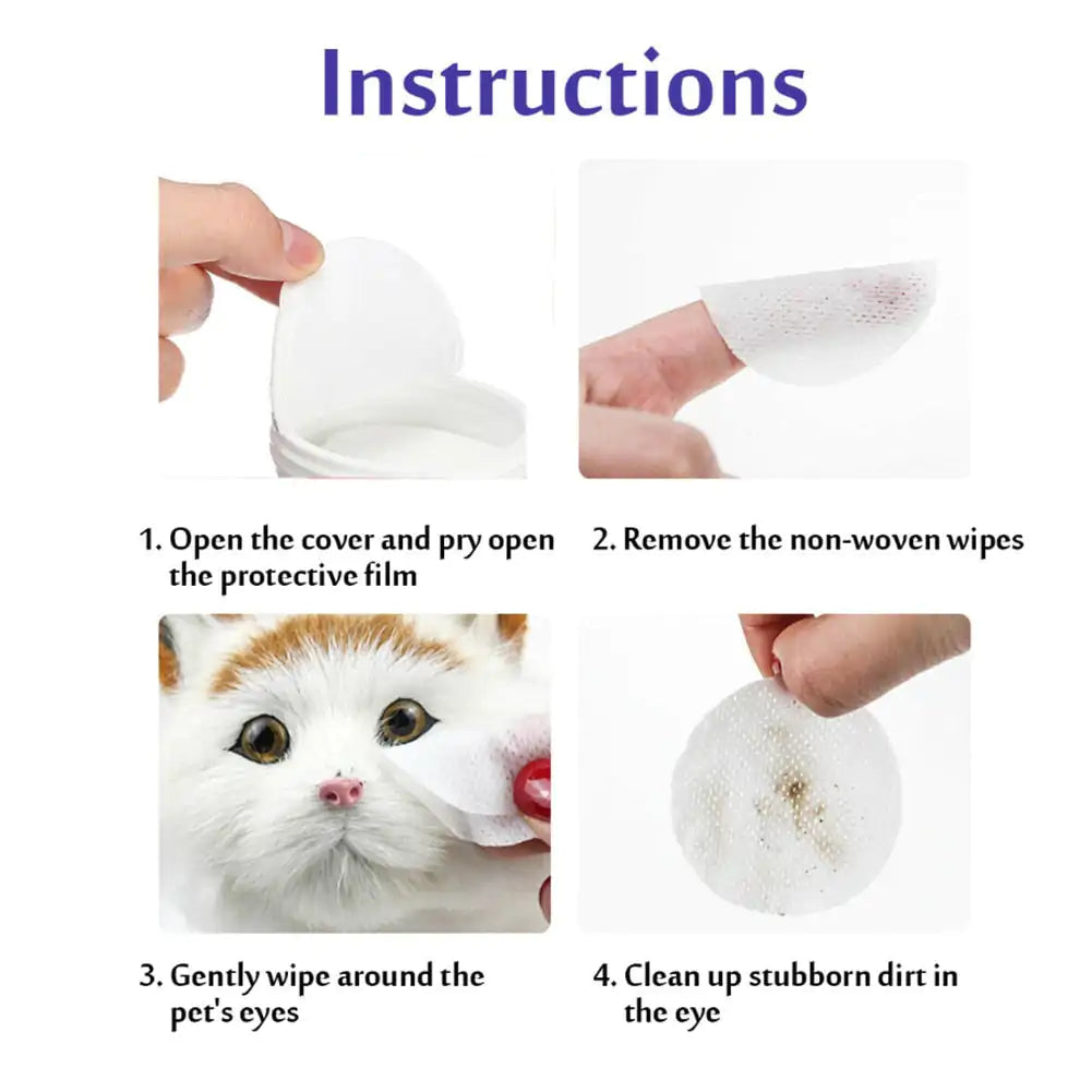 Pet Wet Eye And Ear Wipes