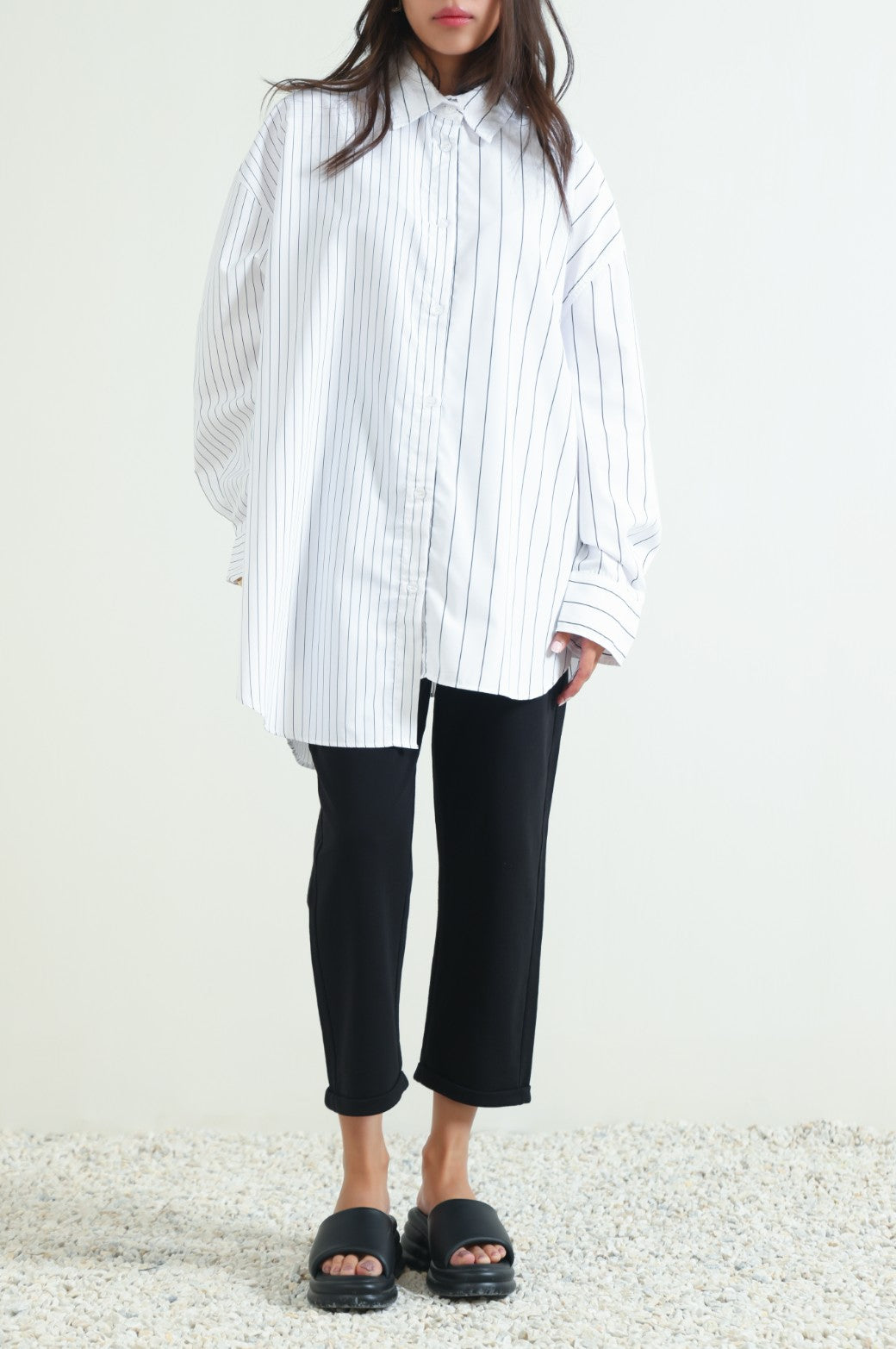 ABSTRACT STRIPED SHIRT