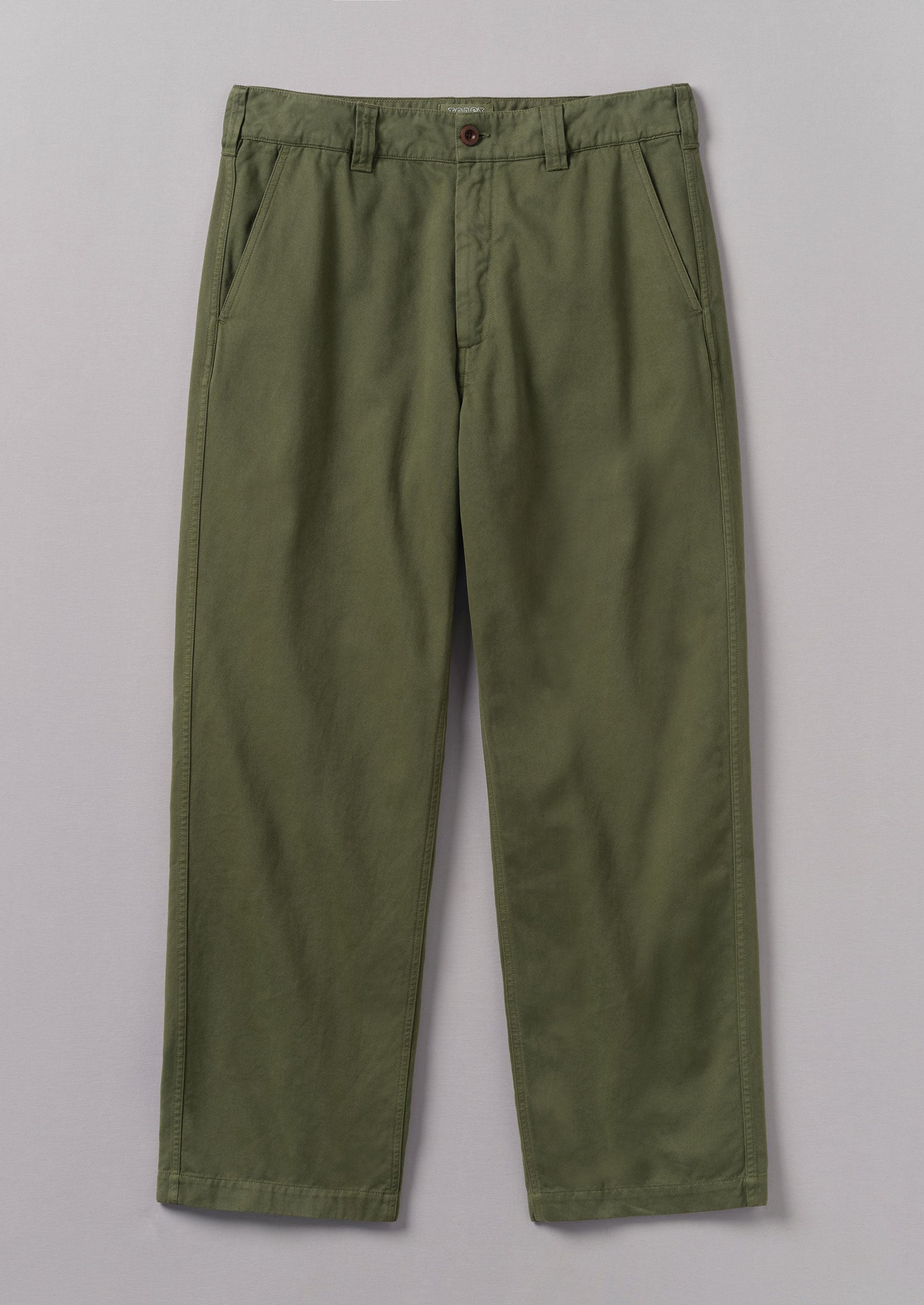 Rory Garment Dyed Trousers | Washed Olive