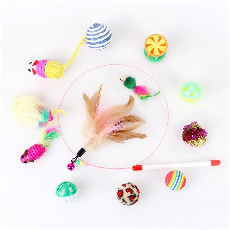 12 Sets Pet Cat Toys