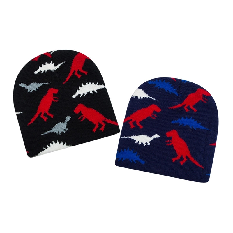 Children Unisex Minimalist Dinosaur Crochet Lace Wool Cap