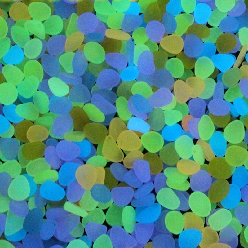 Light Emitting Artificial Pebble Stone For Aquarium