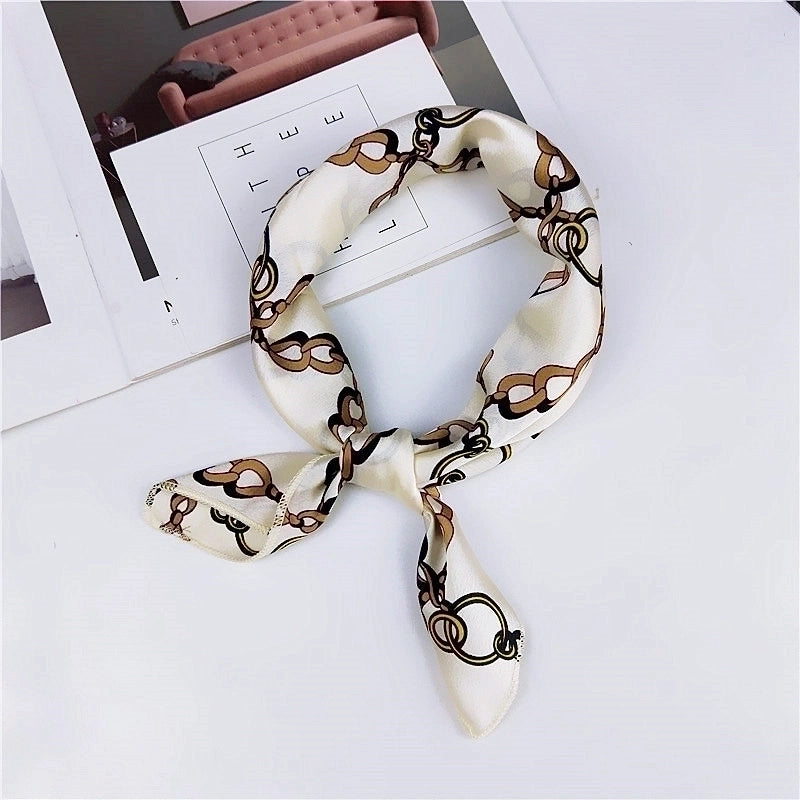New Spring And Autumn Summer Small Silk Scarf Small Square Towel Women's Professional Variety Decorative Printed Scarf Scarf