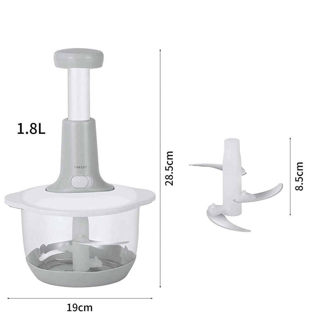 Manual Food Chopper Hand-Press