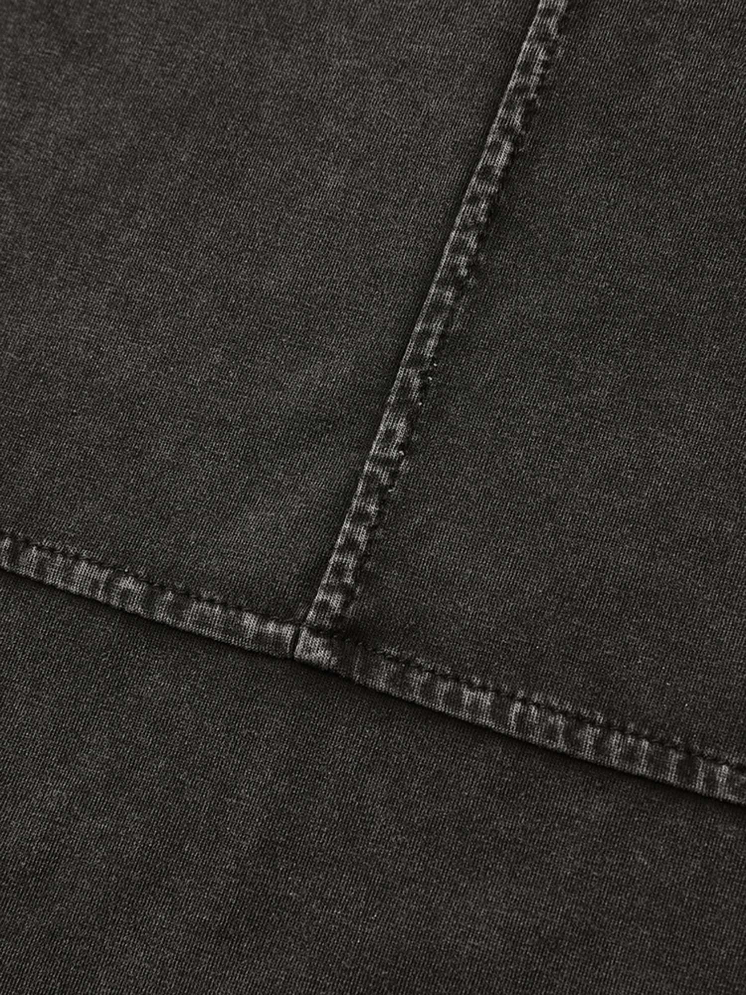 Crew Neck Vintage Plain T-Shirt
