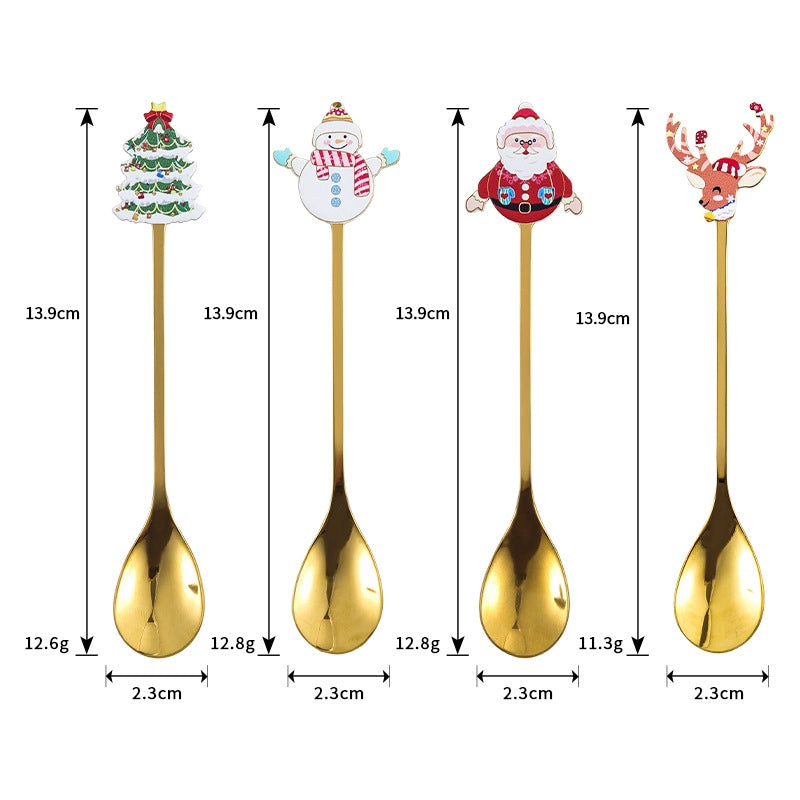 Christmas Fashion Cartoon Stainless Steel Tableware