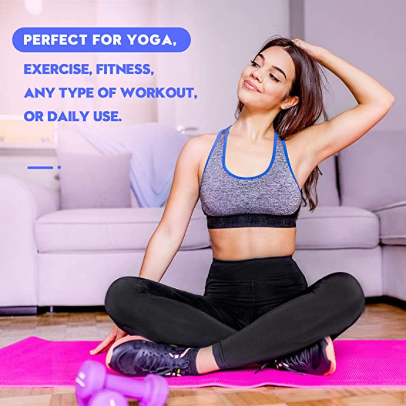 Yoga Pants with Pockets, Tummy Control, Workout Running Leggings with Pockets for Women