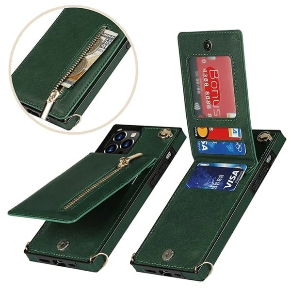 (2023 HOT SALE )Crossbody Wallet iPhone Case-Credit Card Holder