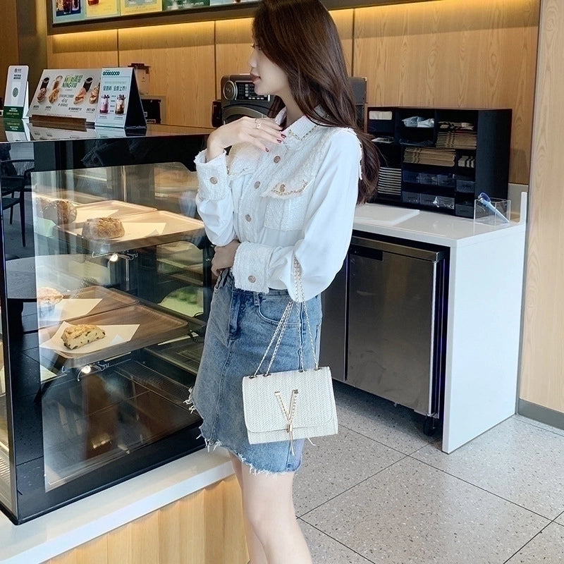 Women's Small Spring&summer Straw Fashion Shoulder Bag
