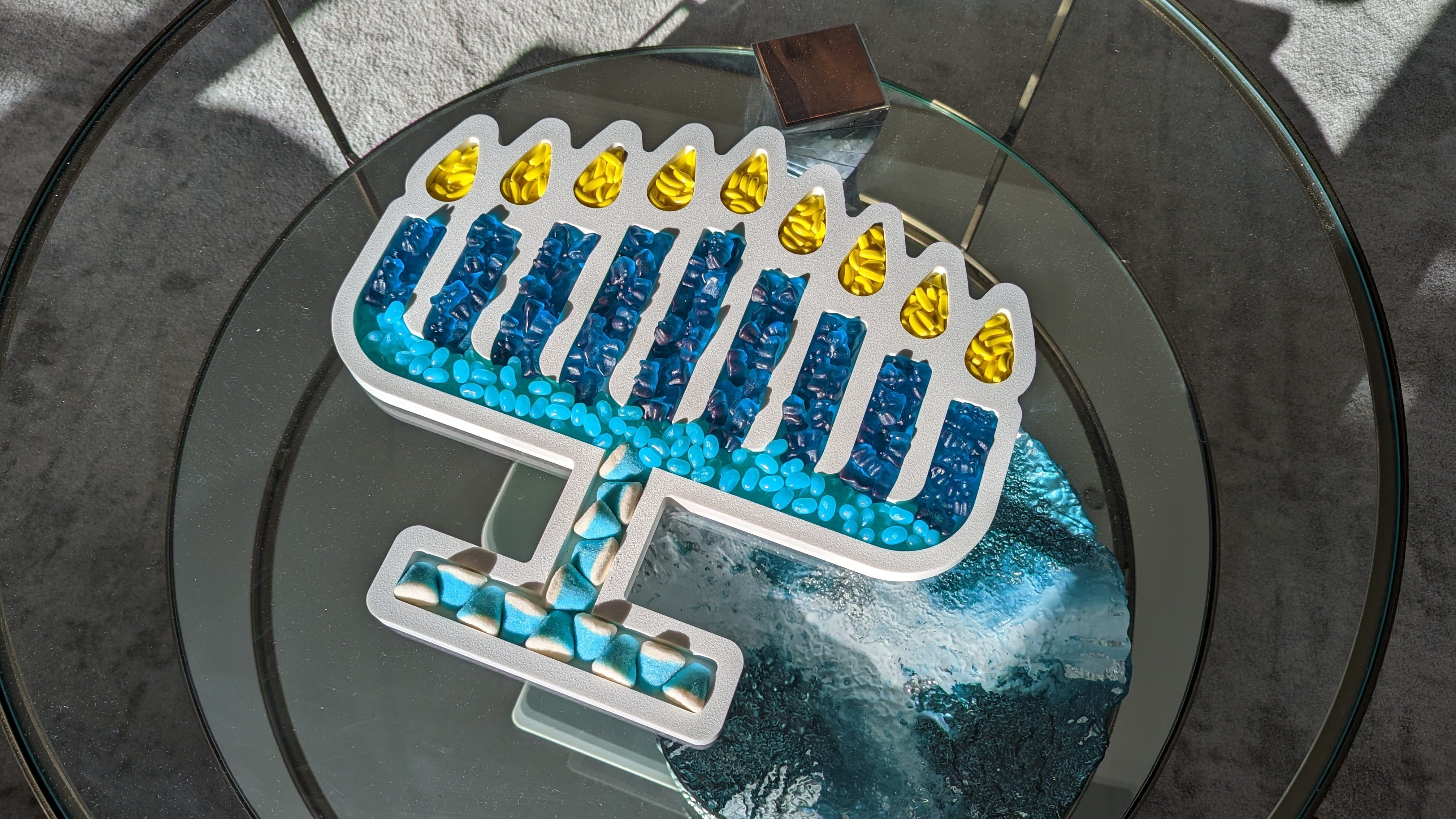 Menorah Nut Tray / Candy Tray