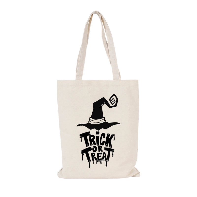 Women's Casual Pumpkin Skeleton Shopping Bags