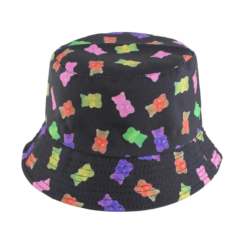 New Double-sided Basin Hat Summer Sun Protection Outdoor Basin Hat Men And Women Personalized Printed Fashion Hat