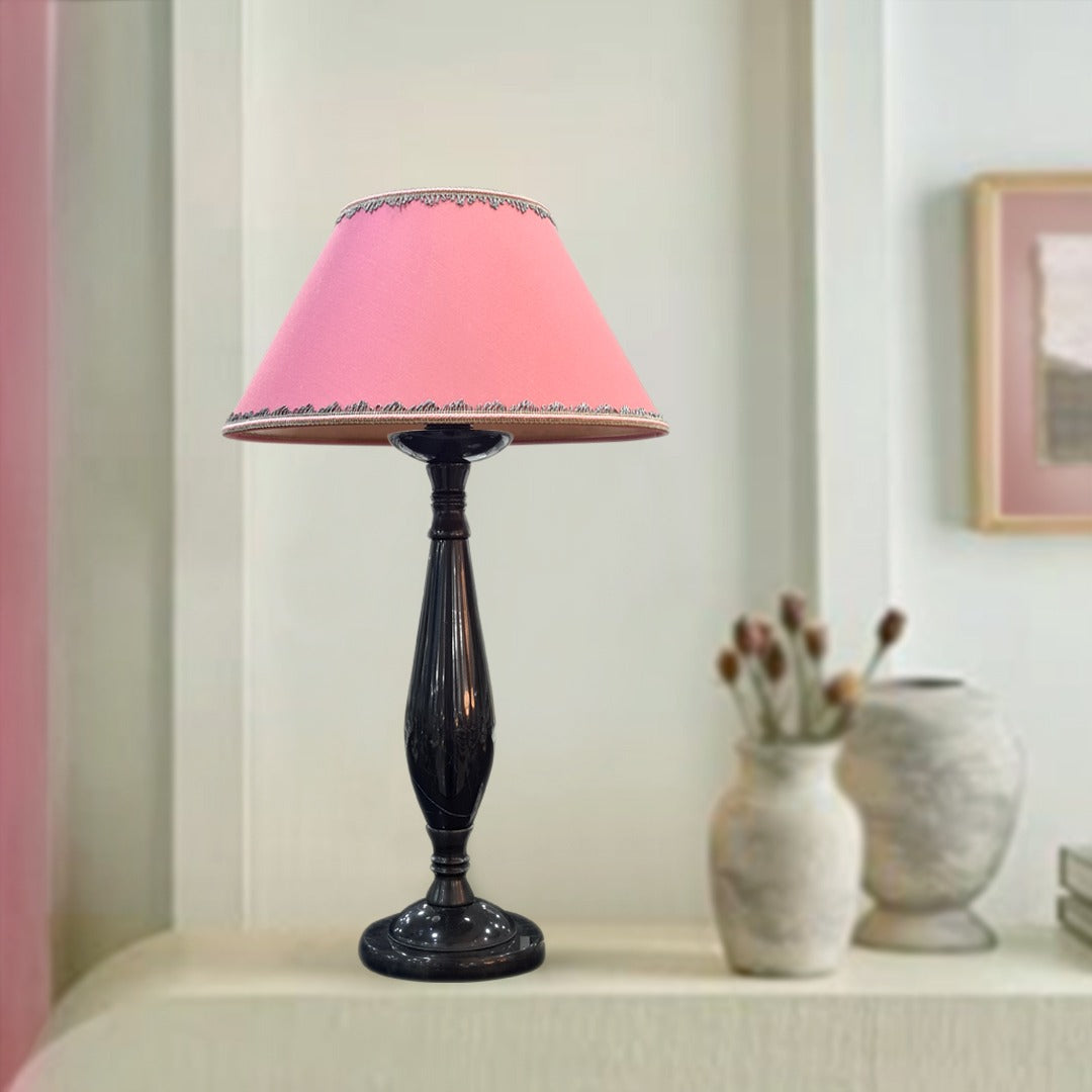 Pink & Black Table Lamp
