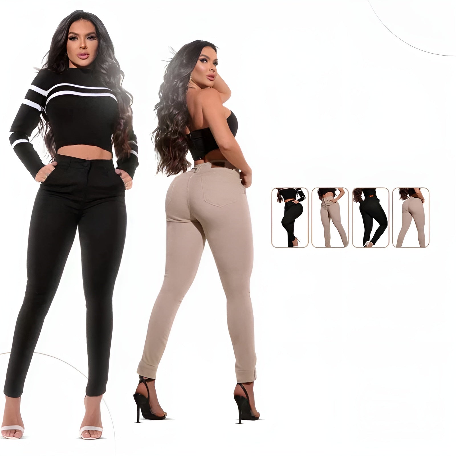 Two Pack Sculpting Jeans With Curve Enhancing Fit