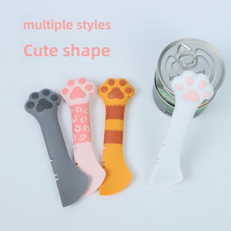 New Pet Can Spoon Multifunctional Cat Claw Feeding Shovel Mixing Spoon Can Lid Cat Can Opener In Stock