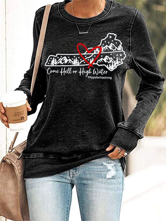 Women'sAppalachia Strong Print Sweatshirt