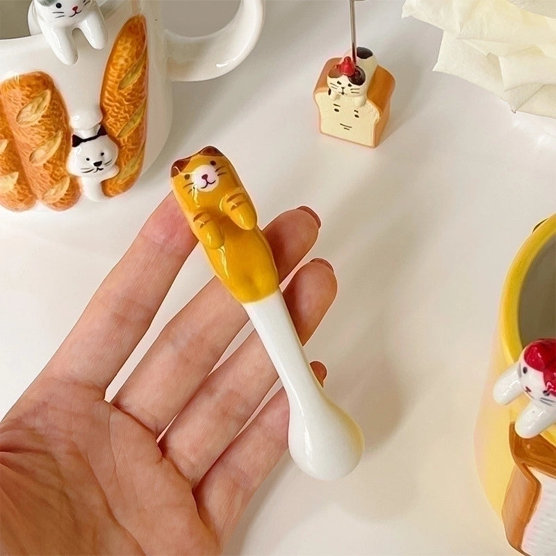 Cute Vacation Animal Ceramic Spoon 1 Piece