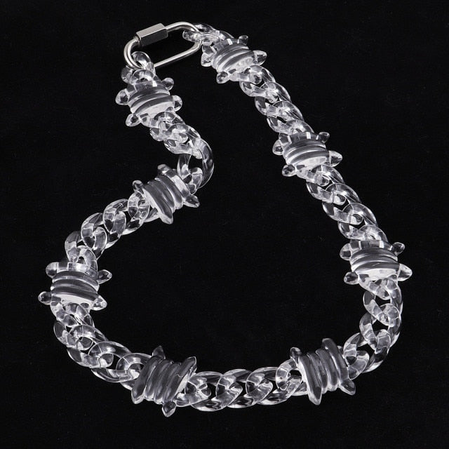 Transparent Acrylic Barbed Wire  Chain