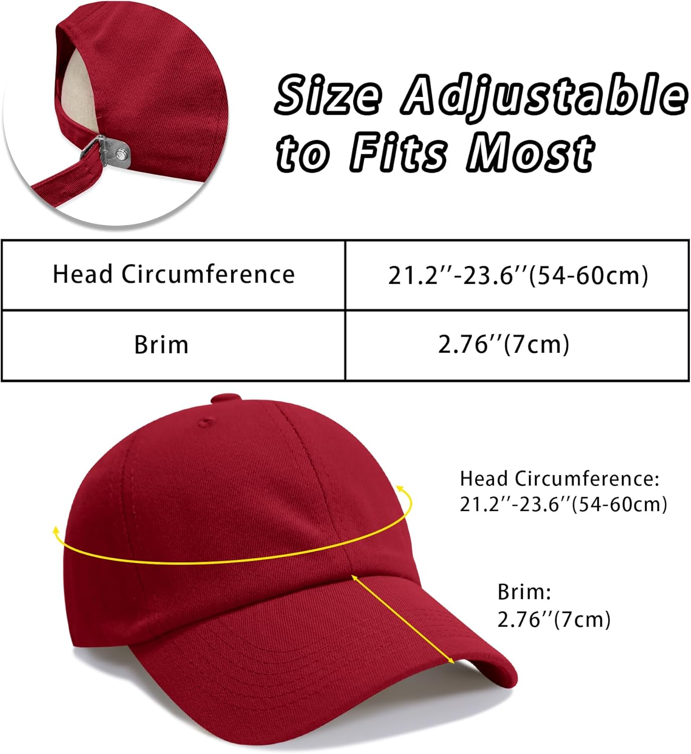 NPQQUAN Original Classic Low Profile Baseball Cap Golf Dad Hat Adjustable Cotton Hats Men Women Unconstructed Plain Cap