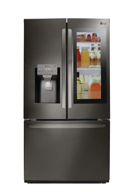 [FACTORY RELEASE]26 CU. FT. 3-DOOR SMART FRENCH DOOR REFRIGERATOR WITH INSTAVIEW DOOR-IN-DOOR IN BLACK STAINLESS STEEL  -WXL