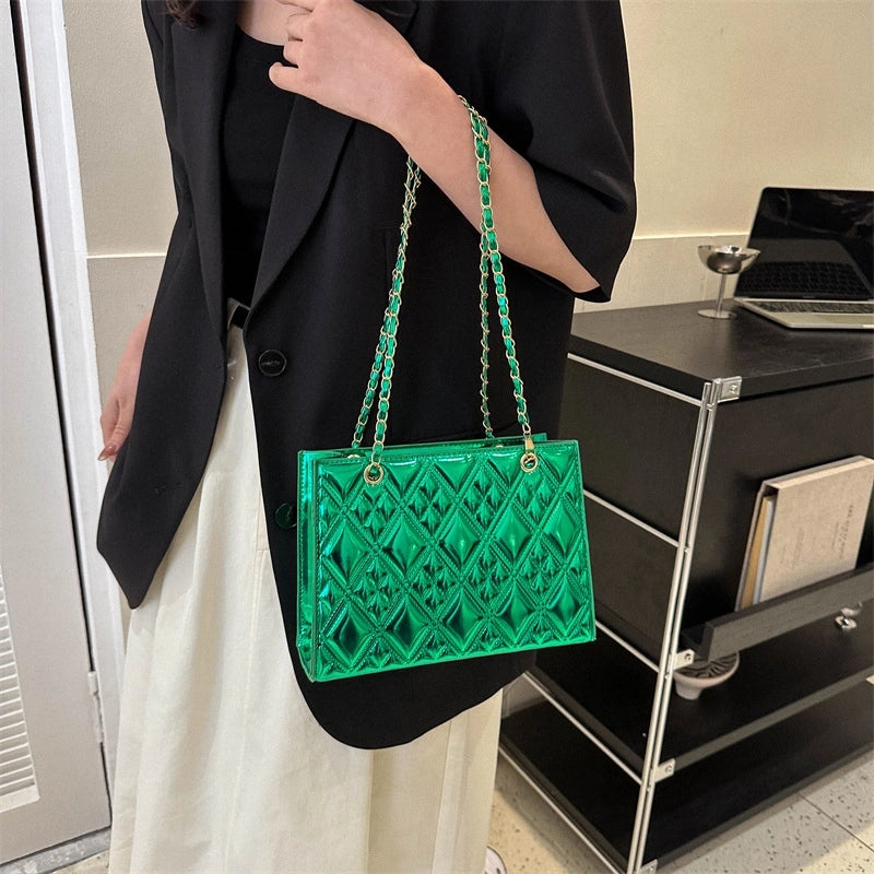 Women's Small All Seasons Pu Leather Streetwear Square Bag