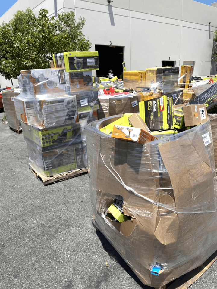 🎁2025  Amazon Customer Returns Tool Pallets Online⭐Buy 7 FOOT TALL “MONSTER” PALLETS Online