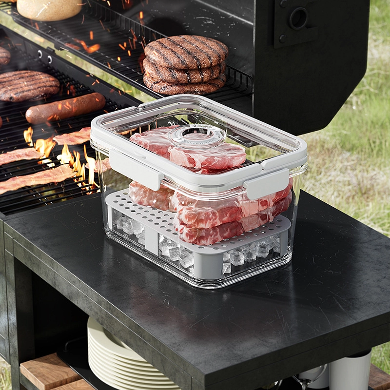 Fruit Bento Box Portable Outdoor Camping Spring Picnic Portable Small Refrigerator With Storage Portable Fresh-keeping Box