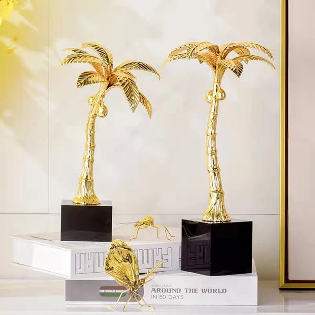 Home Decor Modern Metal Coconut Tree Ornament