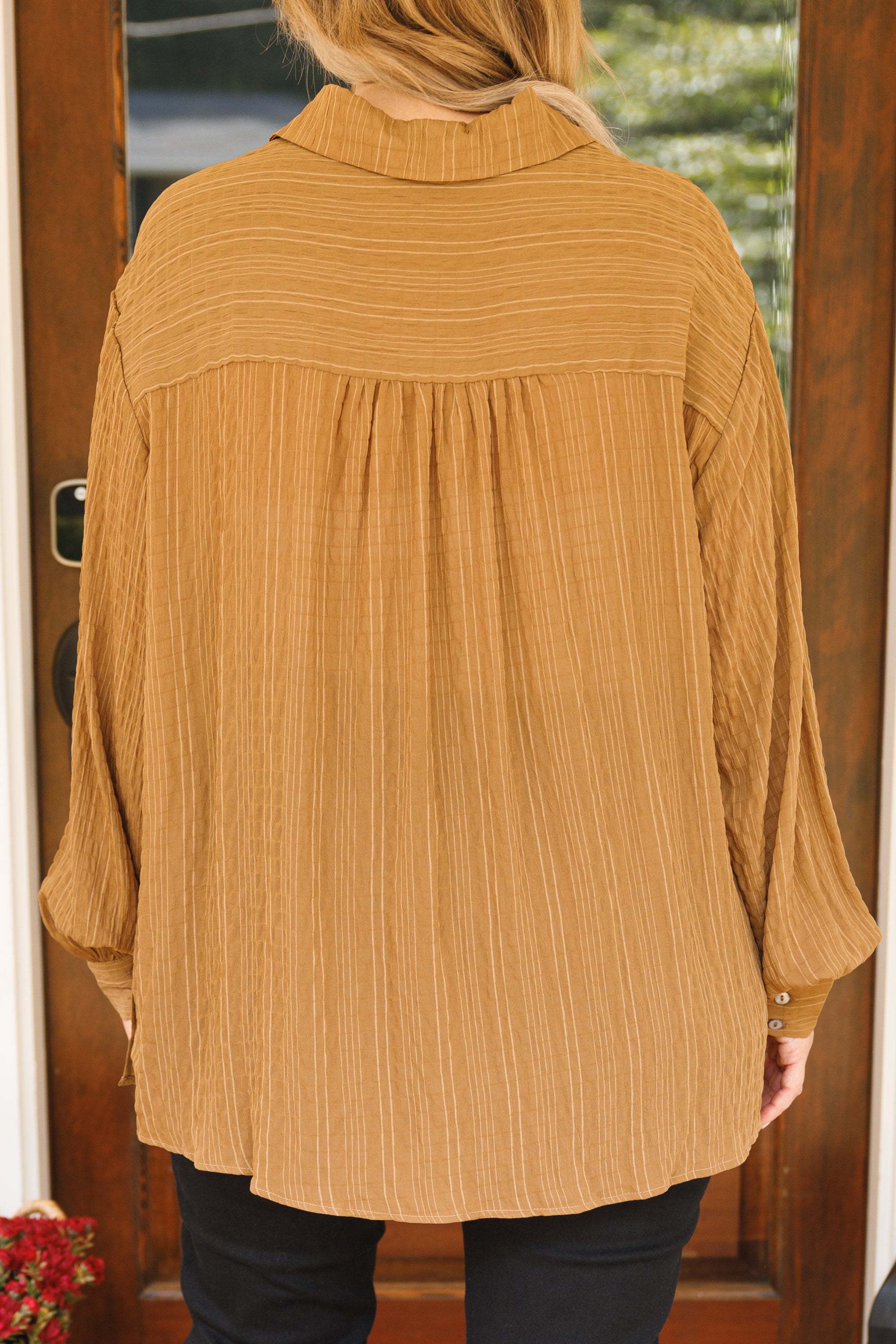 Rise Up Like The Day Blouse. Mocha