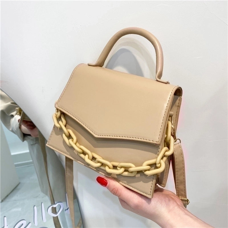 Small Pu Leather Streetwear Square Bag