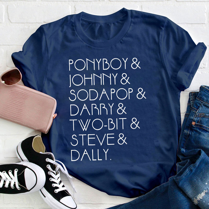 The Outsiders Shirt Characters Teacher T-Shirt