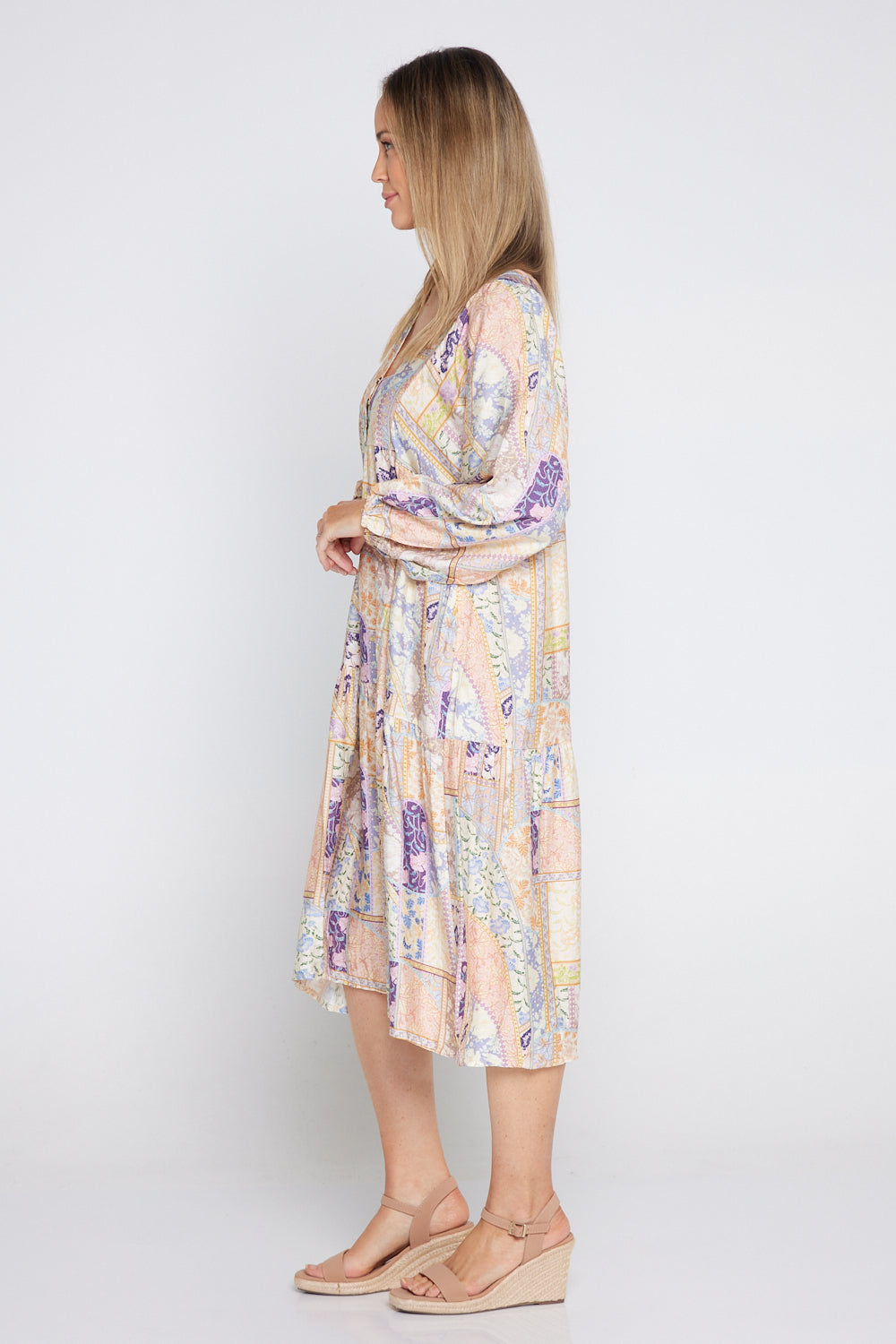 Carissa Dress - Dawn Floral Patchwork