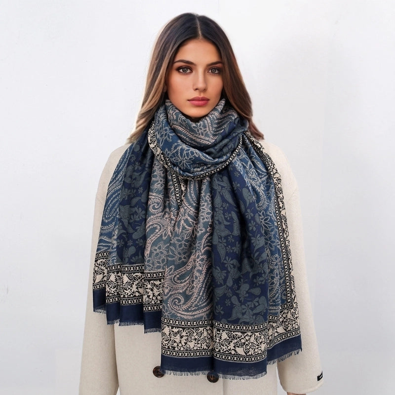 Women's Business Basic Lady Printing Polyester Scarf