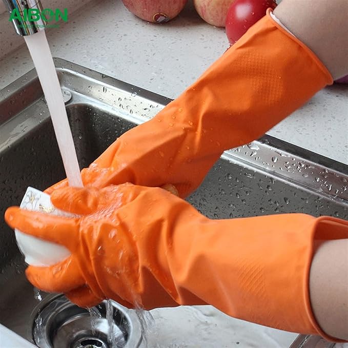 Rubber Gloves for cleaning & Kitchen Household