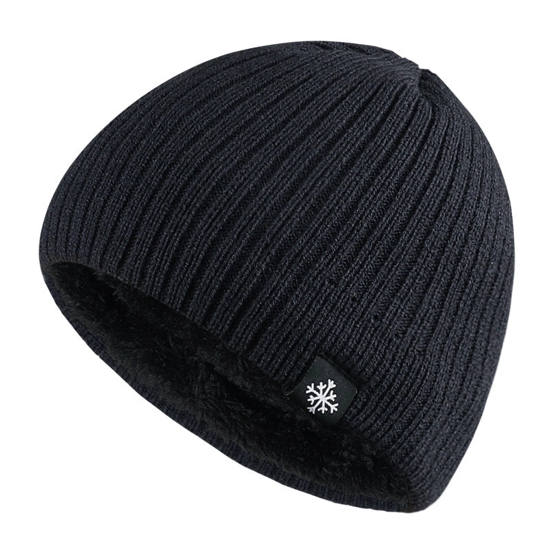 Unisex Basic Solid Color Eaveless Wool Cap