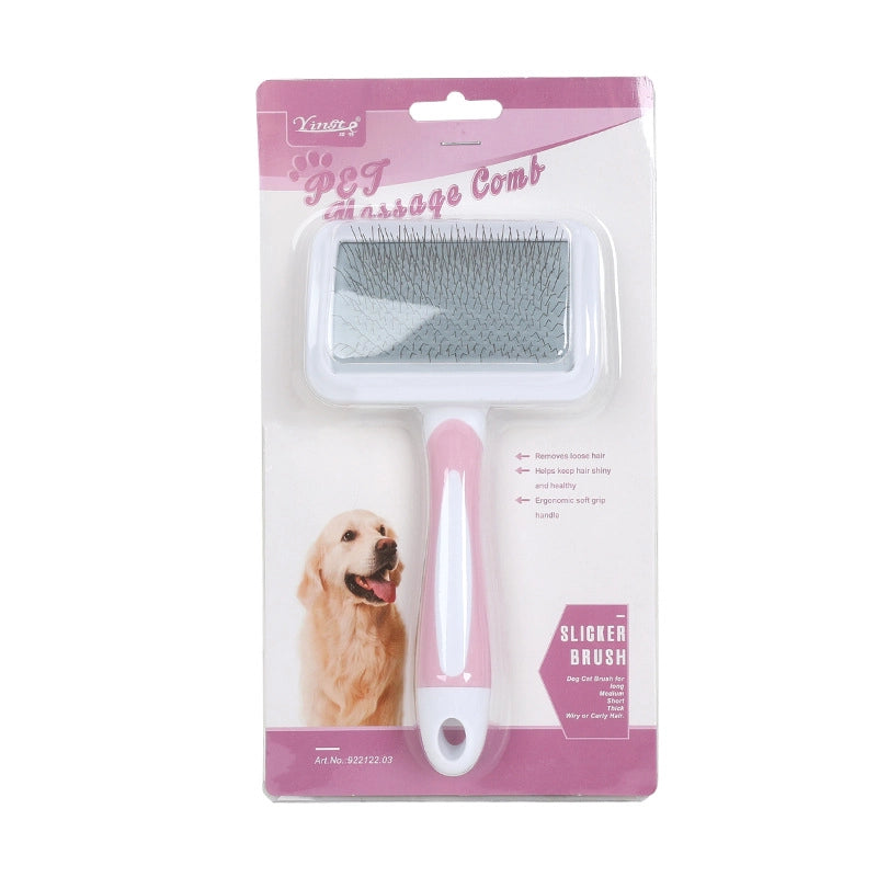 Minimalist Plastic Color Block Pet Grooming Tools