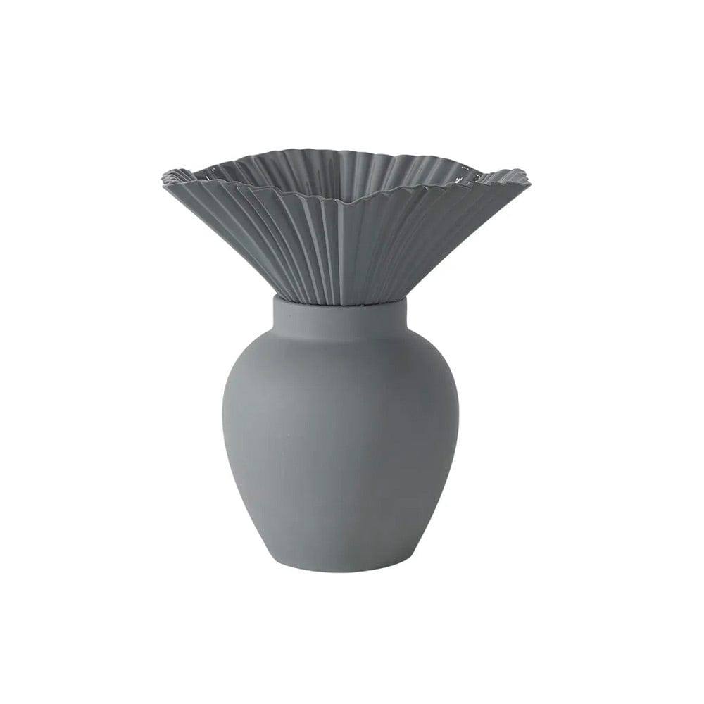 Bouquet Porcelain Vase Large - Grey