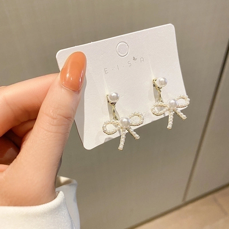 Fashion Geometric Alloy Plating Artificial Pearls Women's Earrings 1 Pair