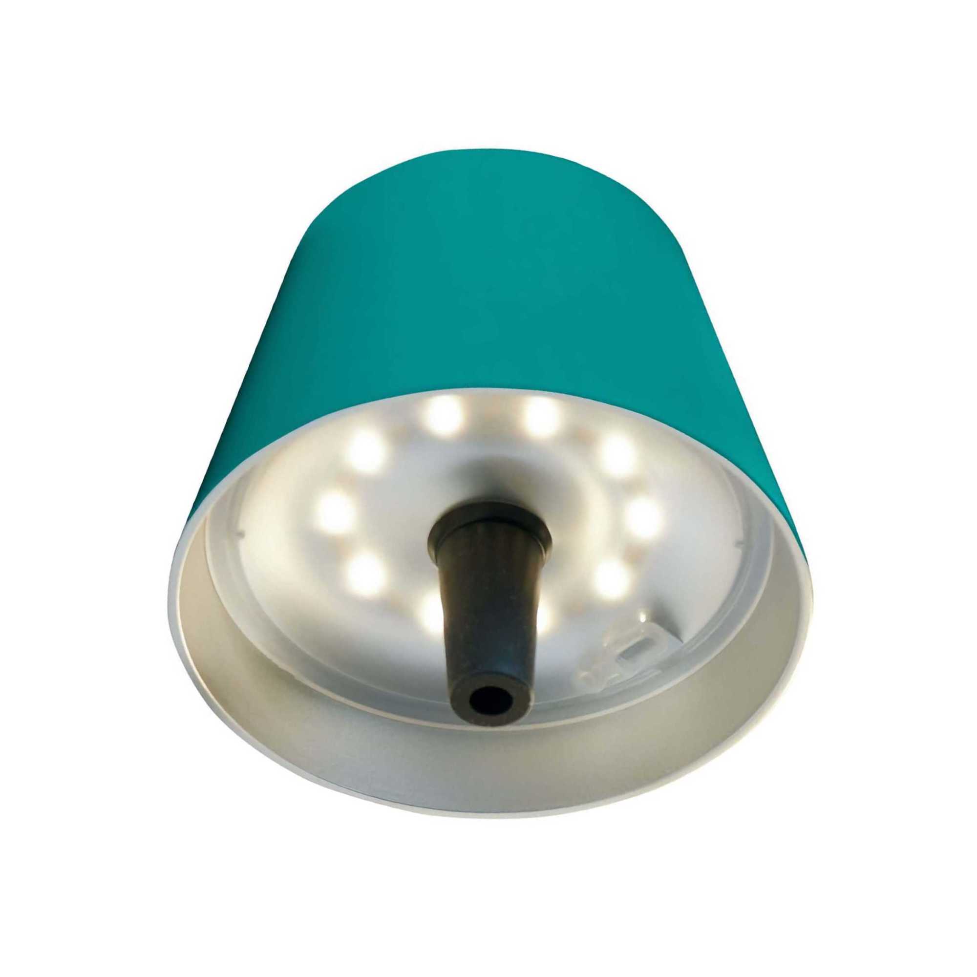 Sompex TOP 2.0 bottle light. turquoise