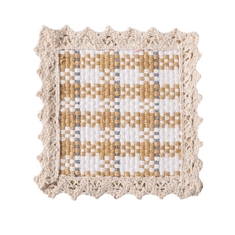 Pastoral Lattice Pure Cotton Tablecloths Artificial Decorations