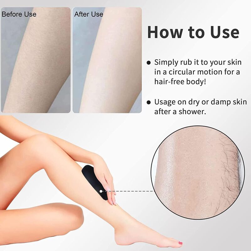 Crystal Hair Remover. Painless Crystal Hair Remover for Women Men Arms Legs Back