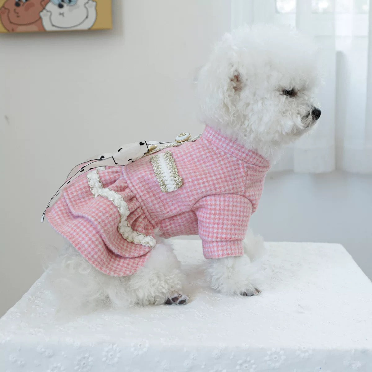 Warm Sweet Bowknot Layered Princess Dress