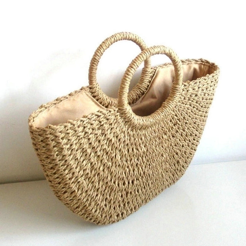 Women's Medium Straw Women's Handbag Straw Bag