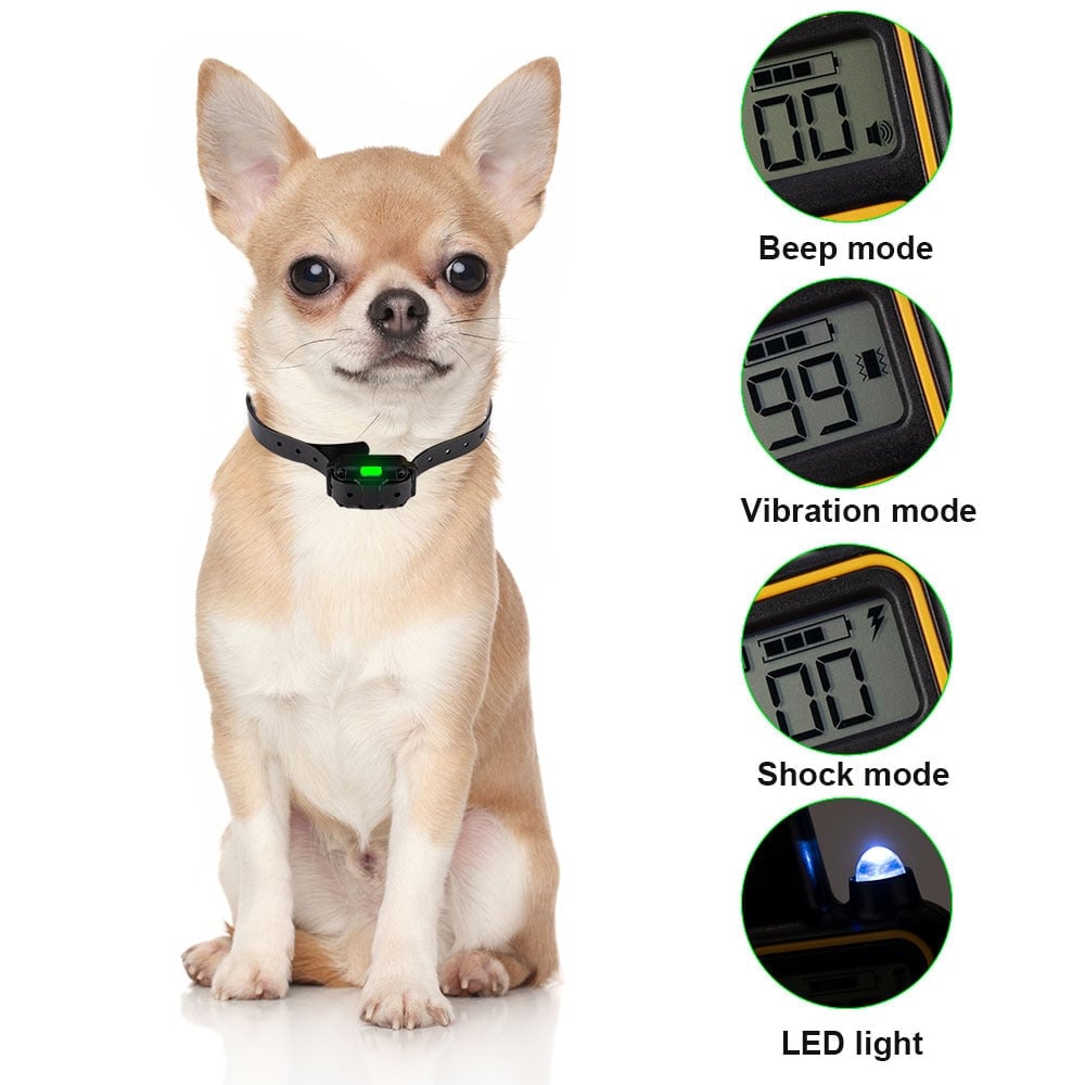 Long Range Electric Dog Training Collar With Beep. Vibrate and No Harm Shock