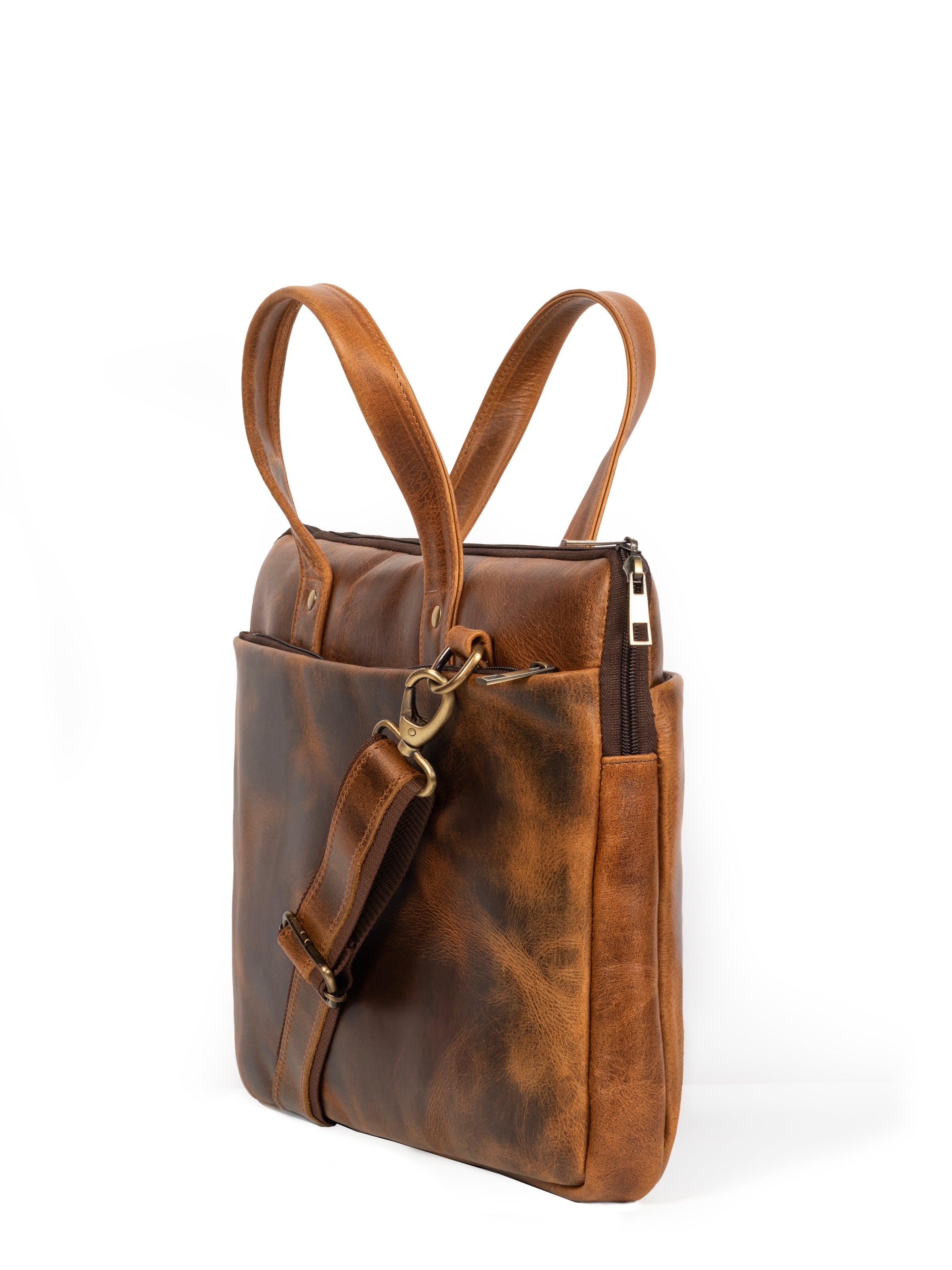 Harbor Laptop Briefcase. Tan