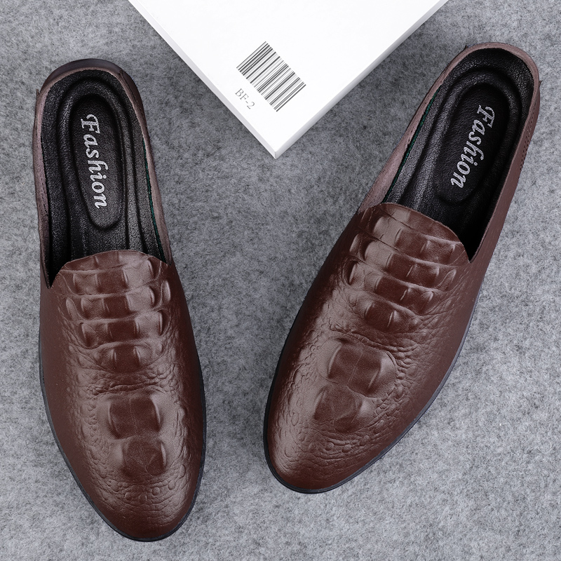 Gamechancemagic Slip on Shoes New Arrival Mens Loafers Men Casual Leather Shoes Handmade Moccasins Men Comfortable Driving Shoes Sneakers Simple Male Footwear