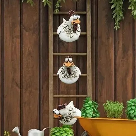 🔥2023 HOT SALE 48% OFF🔥Funny Chicken Garden Fence Decoration