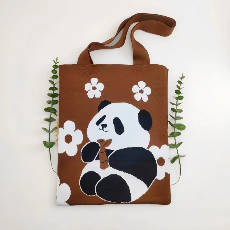 Women's Medium Polyester Animal Cute Square Open Shoulder Bag