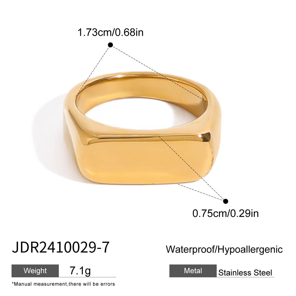 Stainless Steel Plain Ring Bracelet Geometric Ring Niche Bracelet Titanium Steel Hand Jewelry